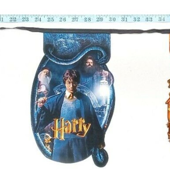 Harry Potter Store Display Banner Promo Chamber Secrets UK DVD Flags Vintage New - Picture 8 of 9